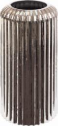 Eurofirany SZKLANY WAZON DEKORACYJNY NELA2 (01) (FI) 15X30 CM SREBRNY