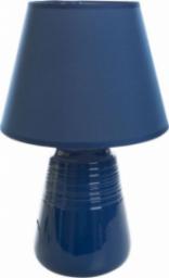 Lampa stołowa Eurofirany LAMPA DEKORACYJNA KARLA (1) (FI) 25X40 CM GRANATOWY