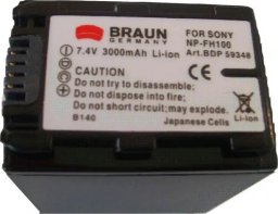 Akumulator Braun Phototechnik BRAUN akumulator - SONY NP-FH90,100 - 2191050324