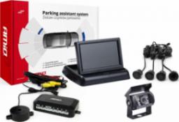  AMiO Zestaw czujników parkowania tft02 4,3" z kamerą hd-501-ir 4 sensory czarne "gold"