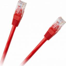  LP Patchcord kabel UTP 8c wtyk-wtyk 1.0m CCA czerwony cat.6e