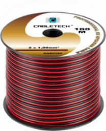 Przewód Cabletech Kabel głośnikowy 1,0mm czarno-czerwony