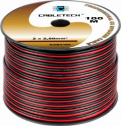 Przewód Cabletech Kabel głośnikowy 2,5mm czarno-czerwony