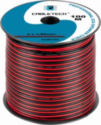 Przewód Cabletech Kabel głośnikowy CCA 1.5mm czarno-czerwony