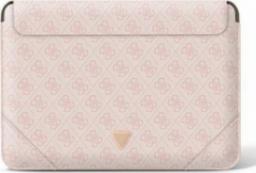 Etui na tablet Guess Guess Sleeve GUCS14P4TP 13/14" rożowy /pink 4G Uptown Triangle logo