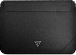 Etui na tablet Guess Guess Sleeve GUCS14PSATLK 13/14" czarny /black Saffiano Triangle Logo