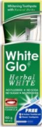 White Glo WHITE GLO_SET Herbal White Toothpaste ziołowa pasta do zębów 100ml + szczoteczka do zębów