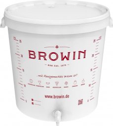  Browin Pojemnik fermentacyjny 30L z pokrywą i kranem DE