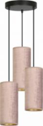 Lampa wisząca Selsey SELSEY Lampa wisząca Bonett x3 asymetryczna średnica 35 cm różowa
