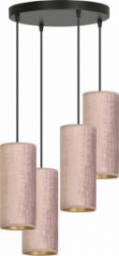 Lampa wisząca Selsey SELSEY Lampa wisząca Bonett x4 asymetryczna średnica 35 cm różowa