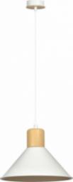 Lampa wisząca Selsey SELSEY Lampa wisząca Rawn stożek średnica 25 cm biała