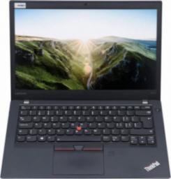 Laptop Lenovo Dotykowy Lenovo ThinkPad T470s i5-7300U 8GB 240GB SSD 1920x1080 Klasa A- Windows 10 Home