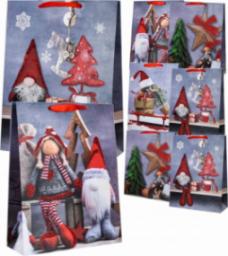 Wobell Torby Prezentowe 26X32Cm Na Święta Mikołaj 100Szt