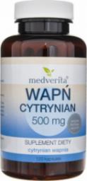  MEDVERITA Medverita Cytrynian wapnia 500 mg - 120 kapsułek