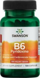  Swanson Swanson Witamina B6 100 mg - 100 kapsułek