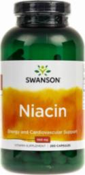  Swanson Swanson Niacyna (Witamina B3) 500 mg - 250 kapsułek