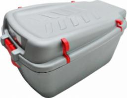  Cargo Kufer na bagażnik CARGO duży srebrny-uchwyty czerwone Uniwersalny