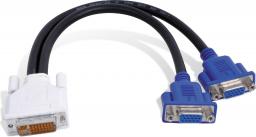 Kabel Matrox czarny (CAB-DVI-2XAF)