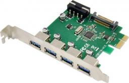 Kontroler MicroConnect PCIe 2.0 x1 - 4x USB 3.0 (MC-USB3.0-F3B1)