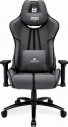 Fotel IMBA Seat WARLOCK materiałowy szaro-czarny