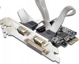 Kontroler Microcom PCIe 2.0 x1 - 2x RS-232 DB9 + 1x LPT BD25 (MC-PCIE-MCS1P2S)
