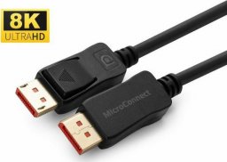 Kabel MicroConnect DisplayPort - DisplayPort 0.5m czarny (MC-DP-MMG-050V1.4)