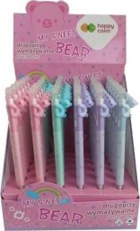 Happy Color Długopis usuwalny Pastel Bears niebieski (36szt)