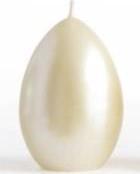 Affek Design Świeca OPAL jajko duże 7x11cm kremowa