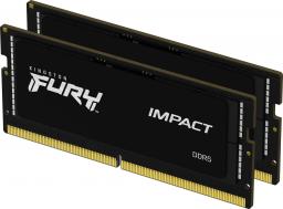 Pamięć do laptopa Kingston Fury Impact, SODIMM, DDR5, 64 GB, 4800 MHz, CL38 (KF548S38IBK2-64                )