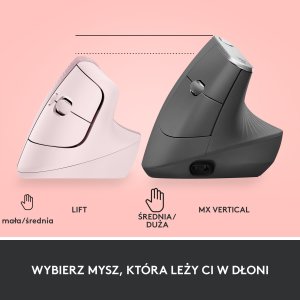 Mysz Logitech Lift Rose (910-006478) + Ergo K860 (920-010108) 8