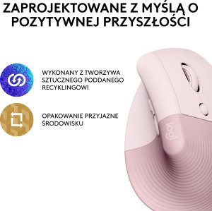 Mysz Logitech Lift Rose (910-006478) + Ergo K860 (920-010108) 10