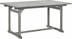 vidaXL Ogrodowy stół jadalniany, (150-200)x100x75 cm, drewno akacjowe 2