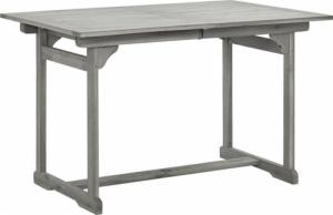 vidaXL Ogrodowy stół jadalniany, (120-170)x80x75 cm, drewno akacjowe 2