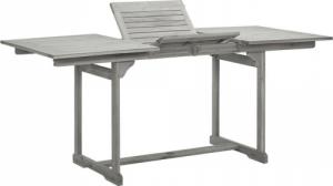 vidaXL Ogrodowy stół jadalniany, (120-170)x80x75 cm, drewno akacjowe 3