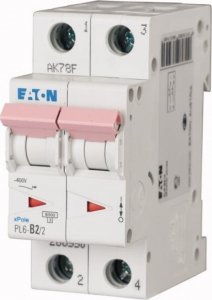 Eaton Wyłącznik nadprądowy 2P D 16A 6kA AC PL6-D16/2 286579 1