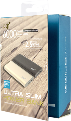 Powerbank PQI 6000CV Aluminium GRAY (6ZB280715R003A) 2