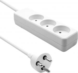 ProXtend Danish Power Strip 3-way 3 gniazda 6 m biała (K3-K06W) 1