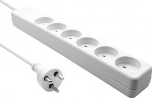 ProXtend Danish IT Power Strip 6-way 6 gniazd 5 m biała 1