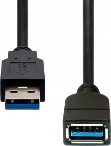 Kabel USB ProXtend USB-A - USB-A 1 m Czarny (JAB-7467606) 1