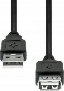 Kabel USB ProXtend USB-A - USB-A 1 m Czarny (JAB-7393829) 1