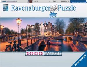 Ravensburger Puzzle 1000 elementów Panorama Amsterdamu 1