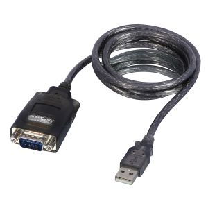 Kabel USB Lindy USB-A - RS-232 1.1 m Czarny (42686) 1