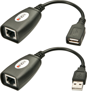 Kabel USB Lindy 42765 Cat.5 Przedłużacz do 50M USB - RJ45 1