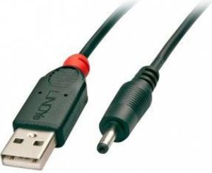 Kabel USB Lindy USB-A - DC 2.5 mm 1.5 m Czarny (70265) 1