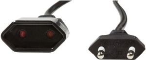 LogiLink LogiLink Netzkabel Euro CEE 7/16 Stecker zu Dose, 1m Schwarz - CP122 2