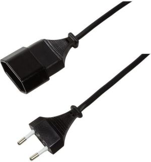 LogiLink LogiLink Netzkabel Euro CEE 7/16 Stecker zu Dose, 1m Schwarz - CP122 3