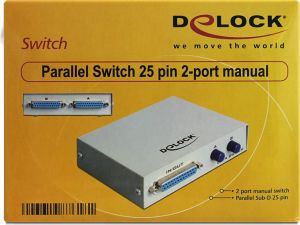 Przełącznik Delock Ręczny 2-portowy przełącznik równoległy Sub-D 25 pinów (87618) - Morelenet_1000691 2