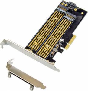 Kontroler MicroConnect PCIe x4 M.2 Key NMVe SSD Adapt 1