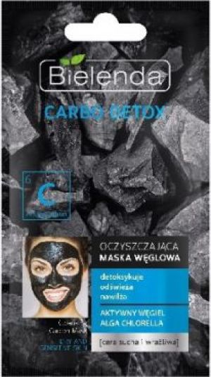 Bielenda Carbo Detox Oczyszczająca maska węglowa do cery suchej i wrażliwej 8g 1
