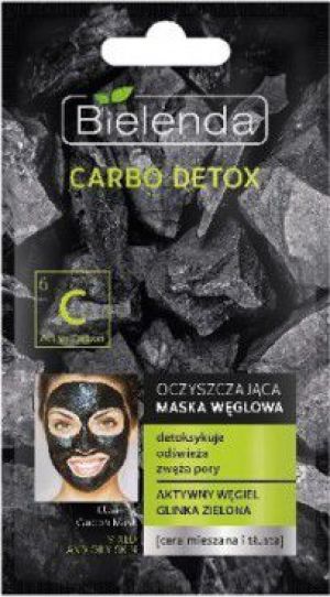 Bielenda Carbo Detox Oczyszczająca maska węglowa do cery mieszanej i tłustej 8g 1
